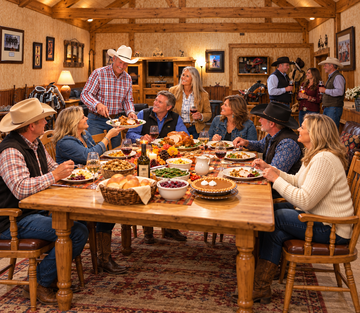 Thanksgiving Dinner at the lodge – square